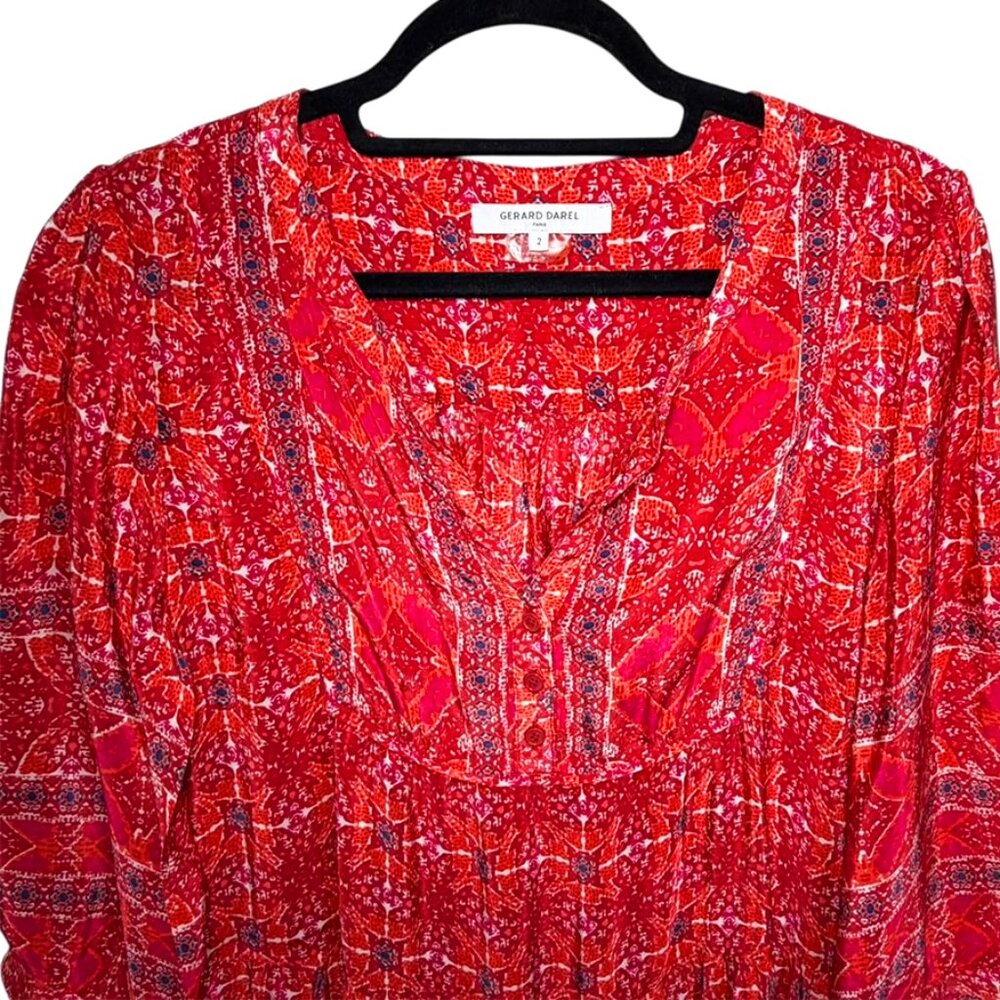 GERARD DAREL Judith Printed Three Quarter Sleeve Dress - Picture 3 of 6